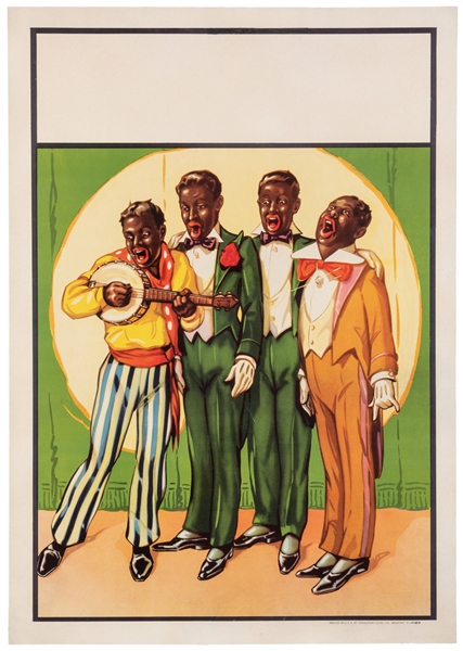  Donaldson Litho Minstrel Show Stock Poster. 1930s–40s. Newp...