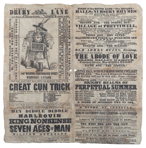 [GUN TRICK] MATTHEWS, Charles. The Great Gun Trick. [London, 1856.] 