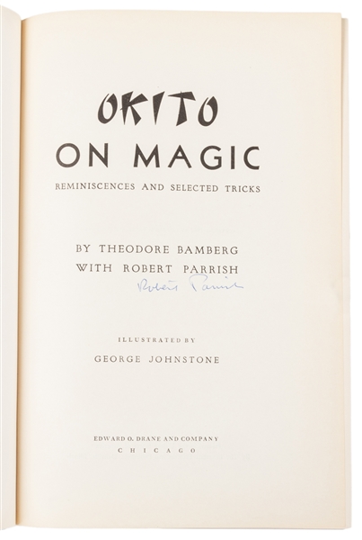  PARRISH, Robert H. (1918 - 94), and Theo. Bamberg (1875 – 1...