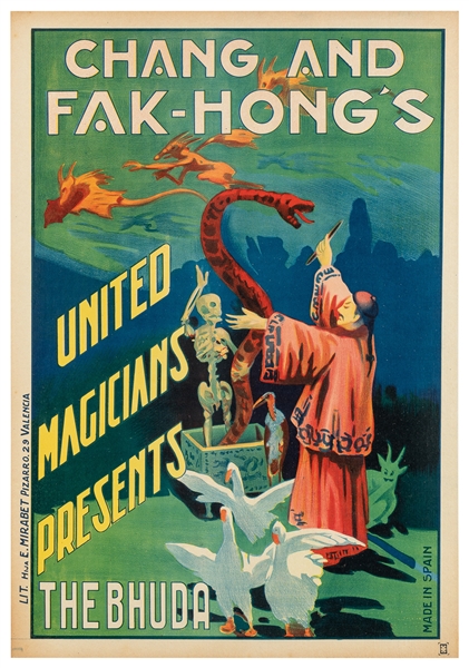  Chang and Fak Hong’s. Group of 5 magic posters. Valencia: E...