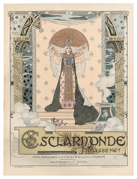  [THEATER]. GORGUET, Auguste Francois (1862–1927). Esclarmon...