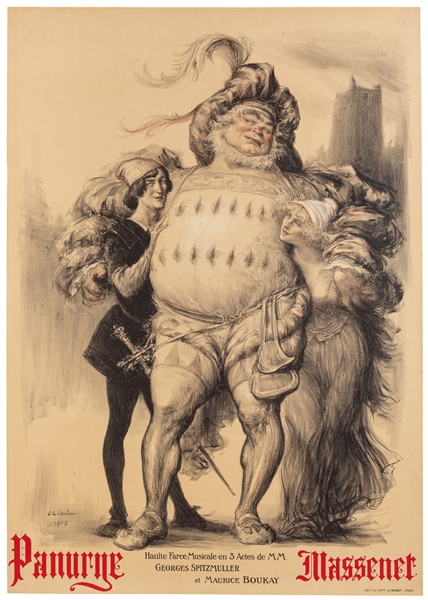  LIANDRE, Charles (1862 – 1934). Panurge. 1913. Paris: J Min...