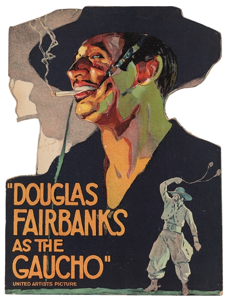  The Gaucho. United Artists, 1927. Standee advertising the s...