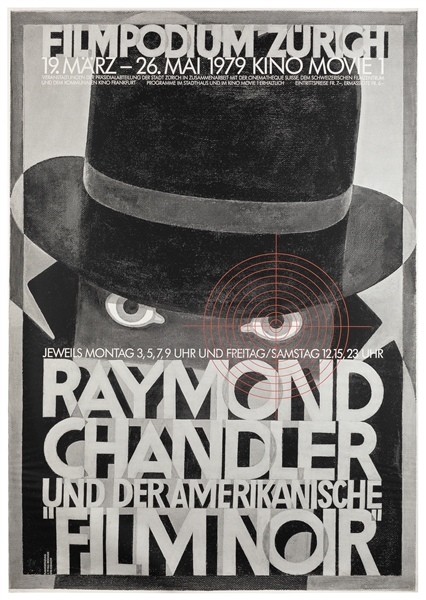  BRÜHWILER, Paul. Raymond Chandler / Film Noir. 1979. Halfto...