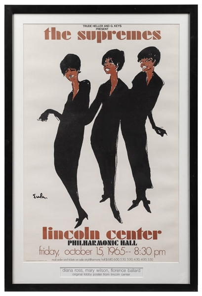  EULA, Joseph (American, 1925–2004). The Supremes / Lincoln ...