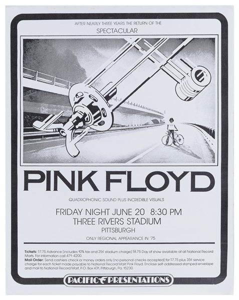  Pink Floyd / Three Rivers Stadium. 1975. Pittsburg, PA. Con...