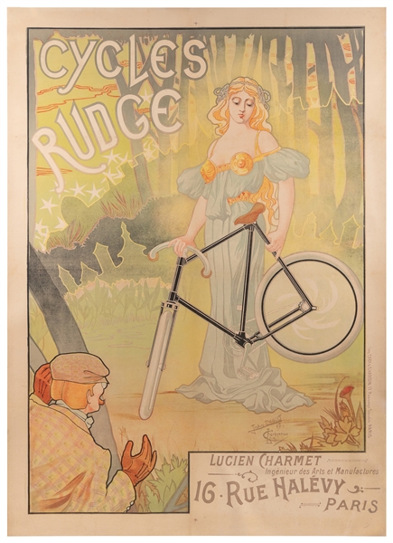  DEBUT, Jacques. Cycles Rudge. 1897. Paris: Caby & Chardin. ...