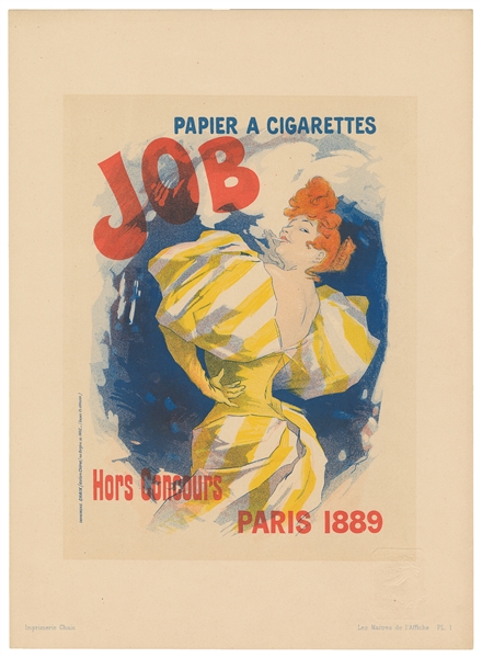  CHERET, Jules (1836-1932). Job, Papier A Cigarettes. Maître...