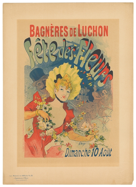  CHERET, Jules (1836-1932). Bagneres de Luchon fete des Fleu...