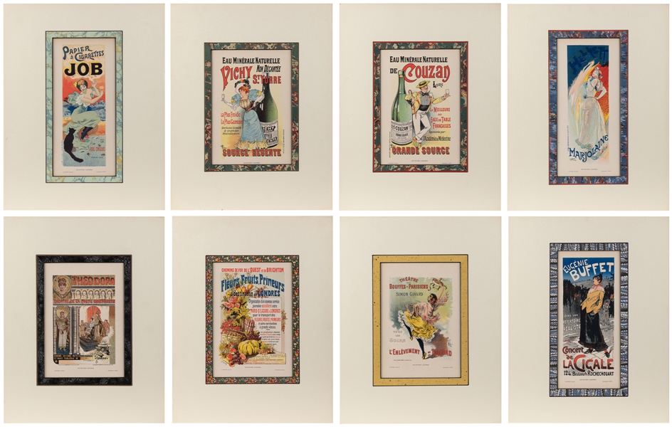  Boudet, G. Les Affiches Illustrees. Group of 8 lithographs....