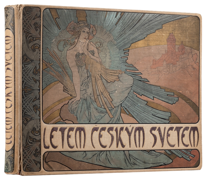  MUCHA, Alphonse (1860-1939), [cover designer]. Letem Ceskym...