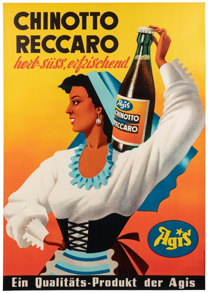  Chinotto Reccaro. Zurich: Hug & Schone A.G., ca. 1940s. Swi...