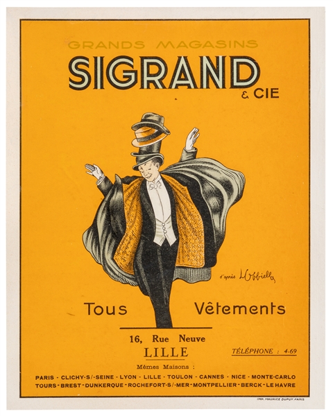  D’APRES CAPPIELLO, Leonetto (1875-1942). Sigrand. Paris: Ma...