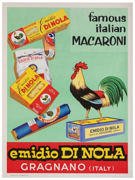  Famous Italian Macaroni / Emidio di Nola / Gragnano. Circa ...