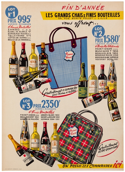  [WINE ADVERTISING]. Les Grandes Chais & Fines Bouteilles / ...