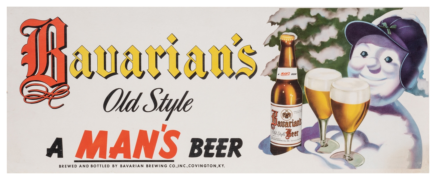  Bavarian’s Old Style / A Man’s Beer. Circa 1950s. Horizonta...