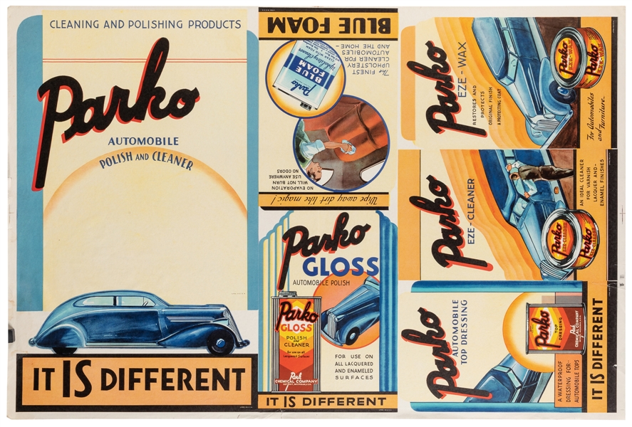  Parko Automobile Polish / It Is Different. Circa 1950s–60s....