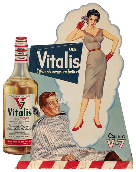  Use Vitalis / Your Chances Are Better. American, ca. 1950s....