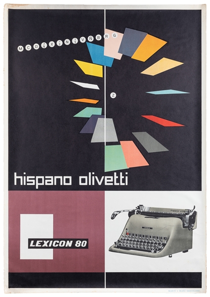  PINTORI, Giovanni (1912–1999). Hispano Olivetti / Lexicon 8...