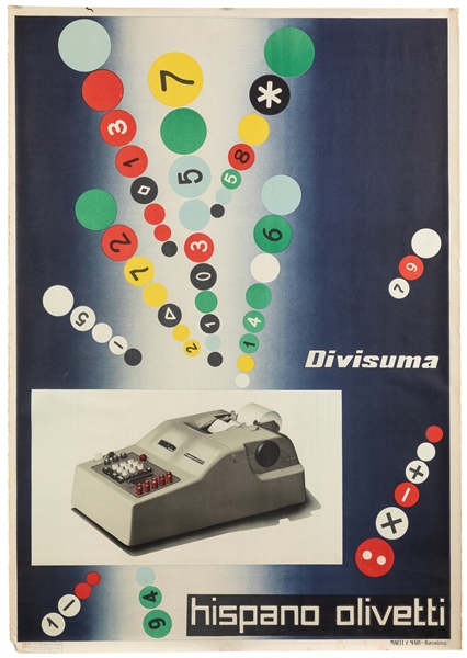  PINTORI, Giovanni (1912–1999). Hispano Olivetti / Divisuma....