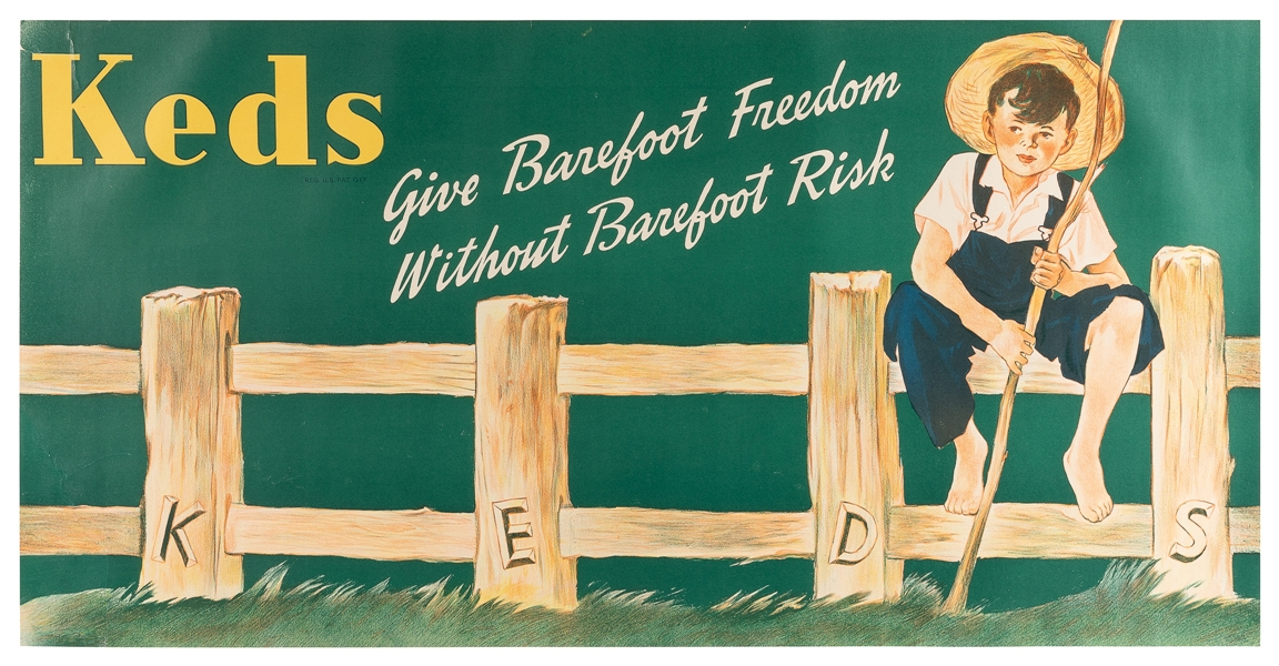  Keds / Give Barefoot Freedom Without Barefoot Risk. Circa 1...