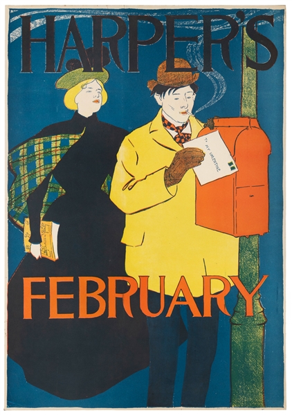  PENFIELD, Edward (1866 – 1925). Harper’s February. 1895. Li...