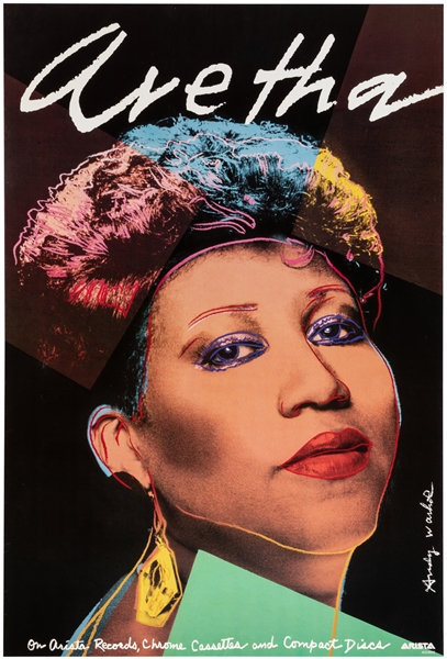  WARHOL, Andy (1928–1987). Aretha. 1986. Promotional poster ...