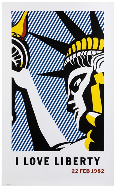  LICHTENSTEIN, Roy (1923—1997). I Love Liberty. 1982. Los An...