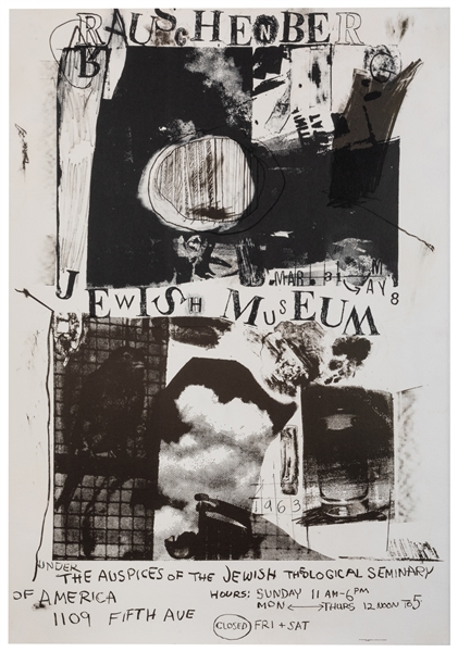  RAUSCHENBERG, Robert (1925–2008). Rauschenberg / The Jewish...