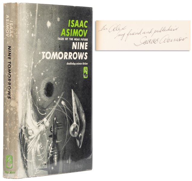  ASIMOV, Isaac (d. 1992). Nine Tomorrows. Tales of the Near ...