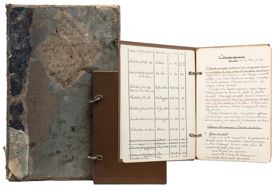  [BREWERIANA]. Pair of Manuscript Ledgers or Notebooks for B...