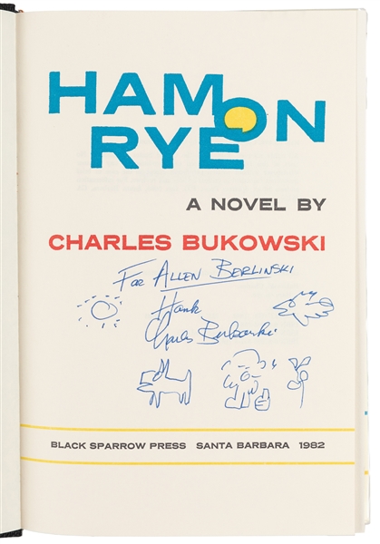  BUKOWSKI, Charles (1920-1994). Ham on Rye. A Novel… Santa B...