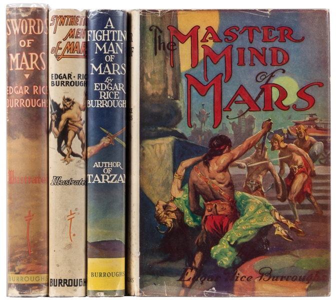  BURROUGHS, Edgar Rice (1875-1950). Group of Four Reprints o...