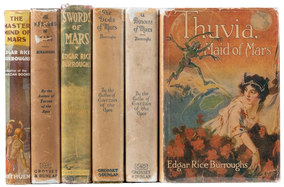  BURROUGHS, Edgar Rice (1875-1950). Group of Six Reprints of...