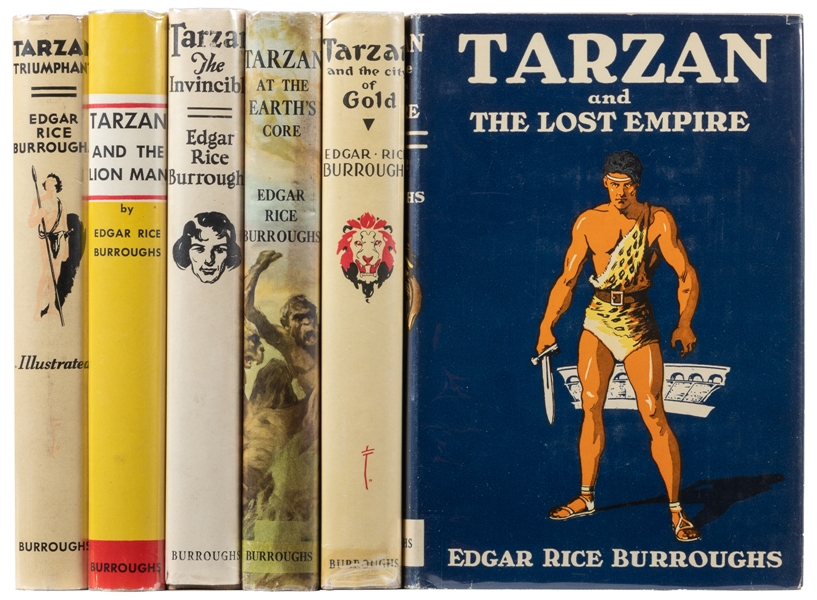  BURROUGHS, Edgar Rice (1875-1950). Group of Six Reprints of...