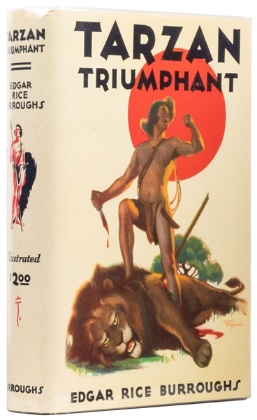  BURROUGHS, Edgar Rice (1875-1950). Tarzan Triumphant. Tarza...