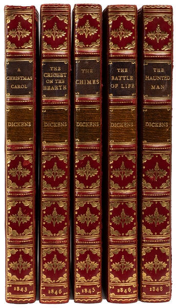  DICKENS, Charles (1812-1870). The Christmas Books, includin...