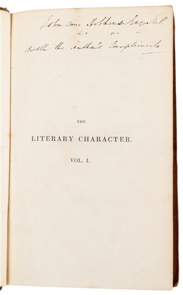  DISRAELI, Isaac (1766-1848). The Literary Character; or The...