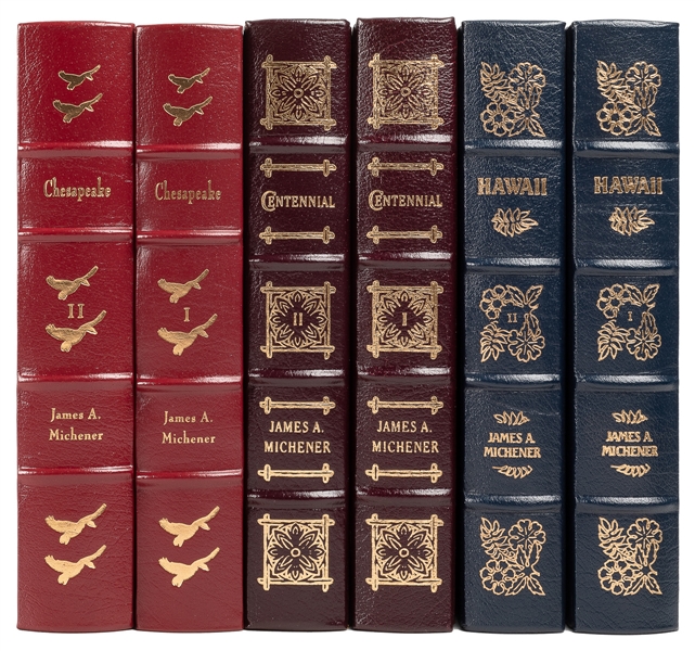  [EASTON PRESS]. MICHENER, James A. (1907-1997). Group of 3 ...