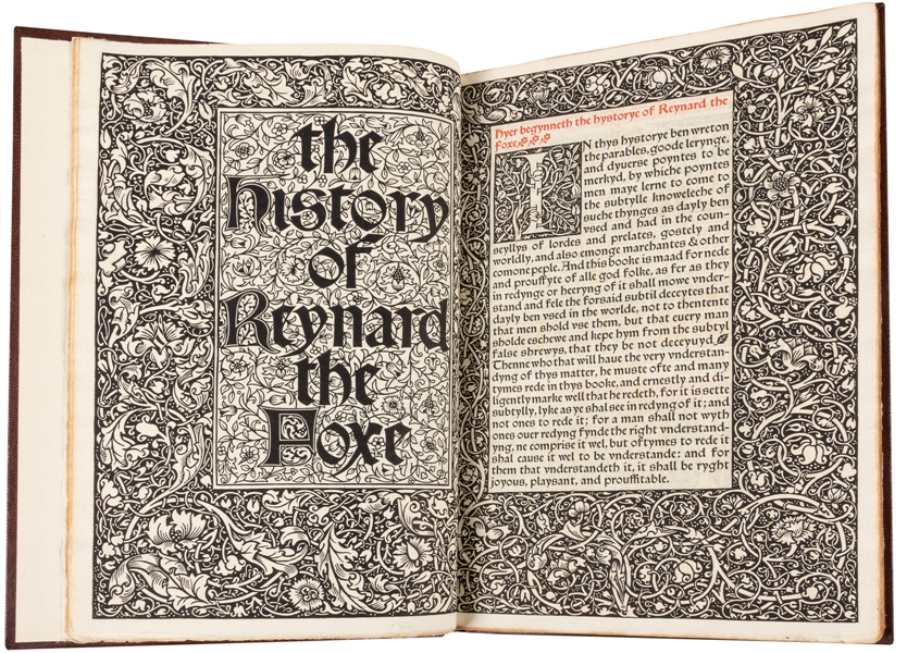  [FINE PRESS]. [KELMSCOTT PRESS]. CAXTON, William, translato...