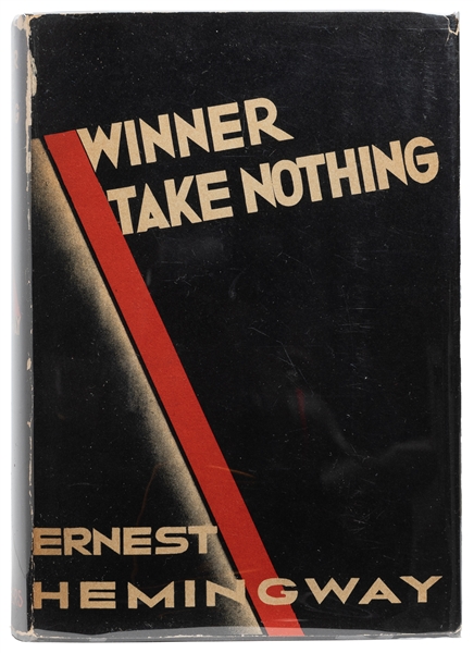  HEMINGWAY, Ernest (1899–1961). Winner Take Nothing. New Yor...