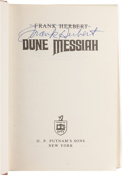  HERBERT, Frank (1920-1986). Dune Messiah. New York: G. P. P...