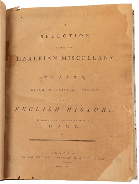  [JOHNSON, Samuel (1709–1784), compiler/editor]. A selection...