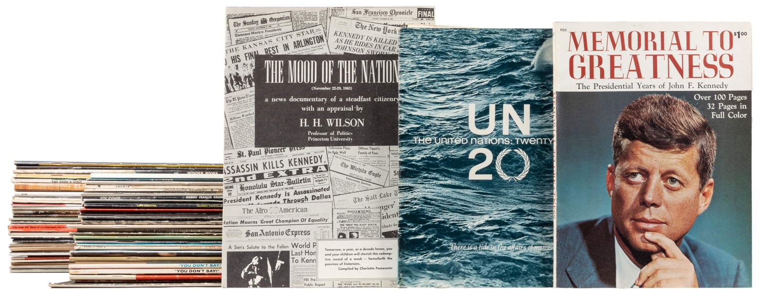  [KENNEDY, John F. (1917-1963), subject]. Large Group of Nea...