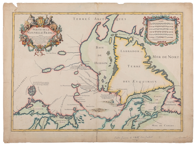  [MAP]. [NORTH AMERICA/CANADA]. JAILLOT, Alexis-Hubert (1632...