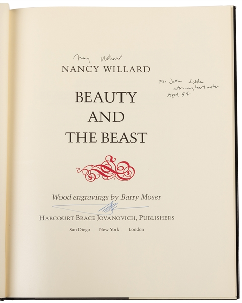  [MOSER, Barry (b. 1940), illustrator]. WILLARD, Nancy (1936...