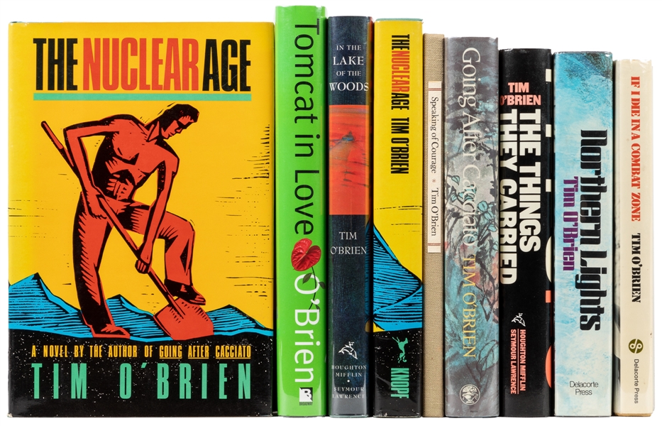  O’BRIEN, Tim (b. 1946). Group of 9 First Editions, All but ...