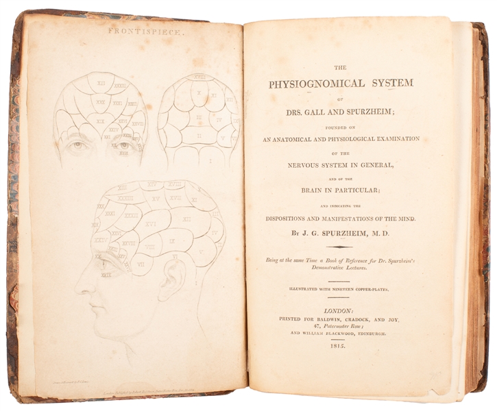  [PHRENOLOGY AND CRAINOLOGY]. SPURZHEIM, J. G. (1776-1832). ...