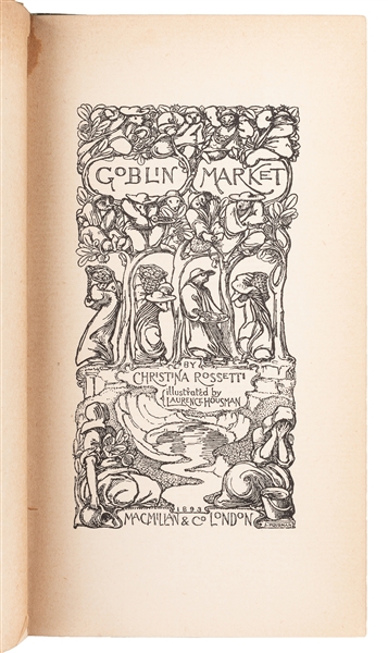  ROSSETTI, Christina (1830-1894). Goblin Market. Illustrated...