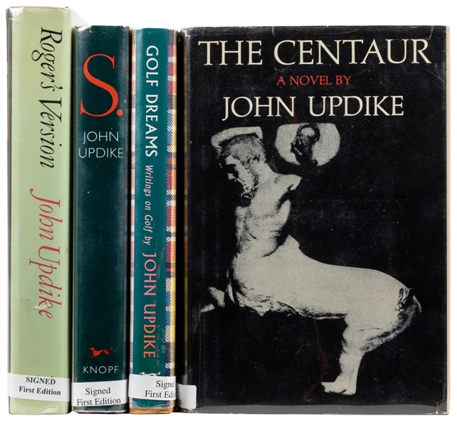  UPDIKE, John (1932-2009). Group of 4 Signed First Trade Edi...